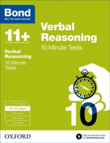 Bond 11+: Verbal Reasoning: 10 Minute Tests : 10-11+ years(2015) by Frances Down